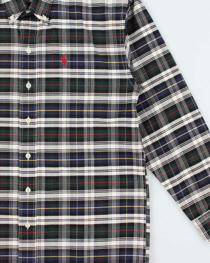 Vintage 1990s Polo Ralph Lauren Tartan  Long Sleeve Shirt - M