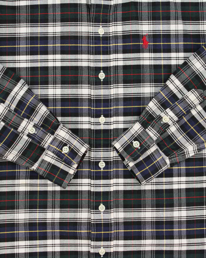 Vintage 1990s Polo Ralph Lauren Tartan  Long Sleeve Shirt - M