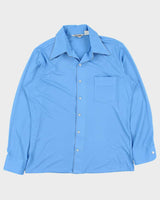 Vintage 1970s Quo Vadis Sky Blue Long Sleeve Shirt - L