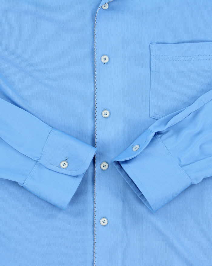 Vintage 1970s Quo Vadis Sky Blue Long Sleeve Shirt - L