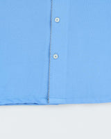 Vintage 1970s Quo Vadis Sky Blue Long Sleeve Shirt - L
