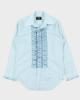 Vintage 1970s Arrow Ruffled Long Sleeve Dress Shirt - M