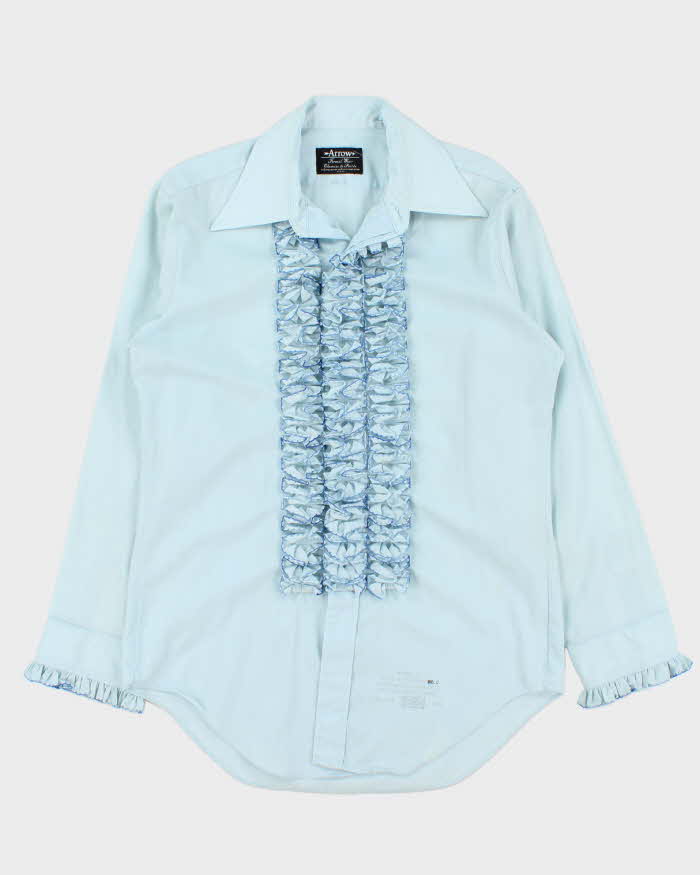 Vintage 1970s Arrow Ruffled Long Sleeve Dress Shirt - M