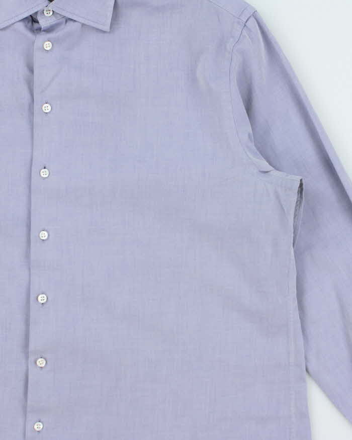 Vintage 00s Giorgio Armani Chambray Long Sleeve Shirt - XXL
