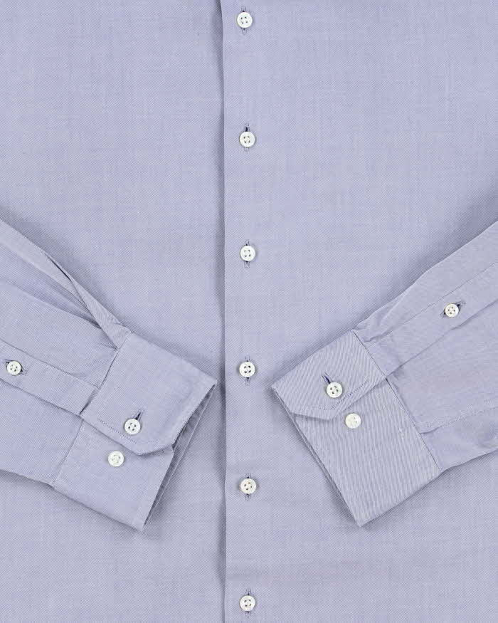 Vintage 00s Giorgio Armani Chambray Long Sleeve Shirt - XXL