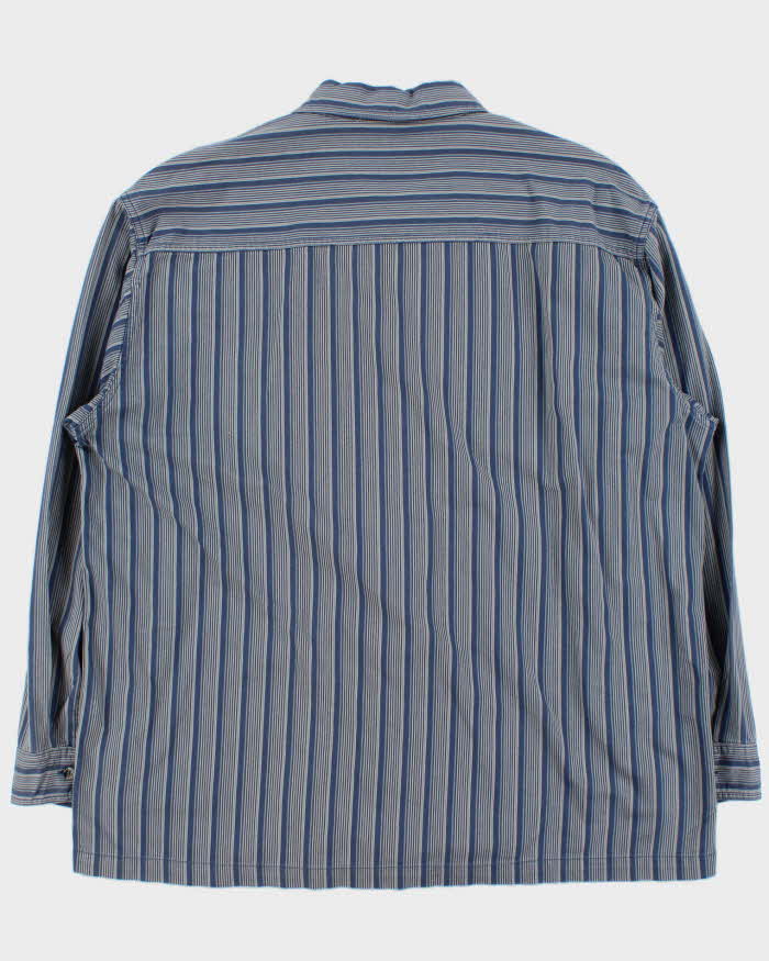 Vintage 1990s Kansai Yamamoto Jeans Japanese Denim Long Sleeve Shirt - XXXL