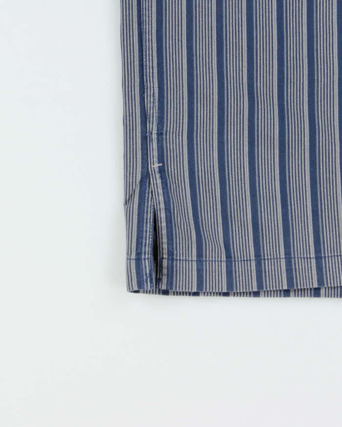 Vintage 1990s Kansai Yamamoto Jeans Japanese Denim Long Sleeve Shirt - XXXL