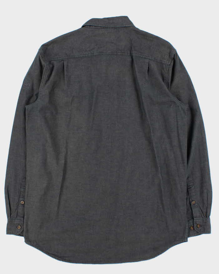 Vintage Carhartt Relaxed Fit Chambray Long Sleeve Workwear Shirt - L
