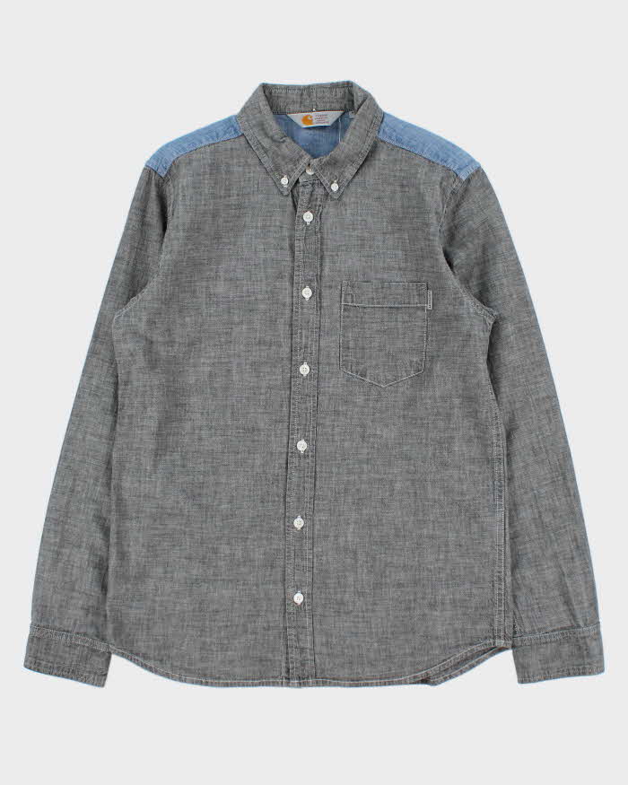 Vintage Carhartt WIP Two-Tone Chambray Long Sleeve Shirt - M