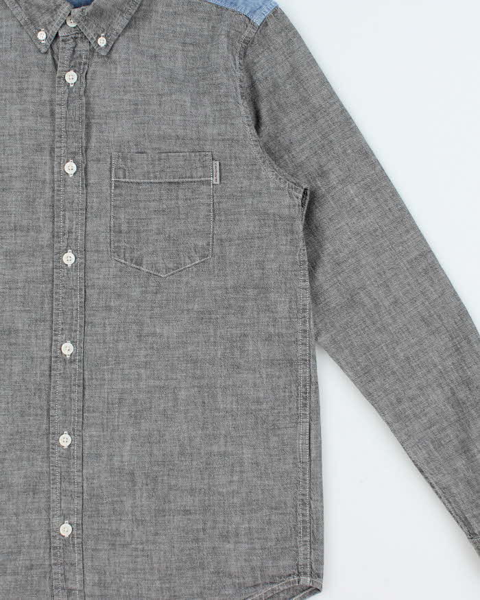Vintage Carhartt WIP Two-Tone Chambray Long Sleeve Shirt - M