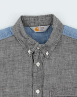 Vintage Carhartt WIP Two-Tone Chambray Long Sleeve Shirt - M