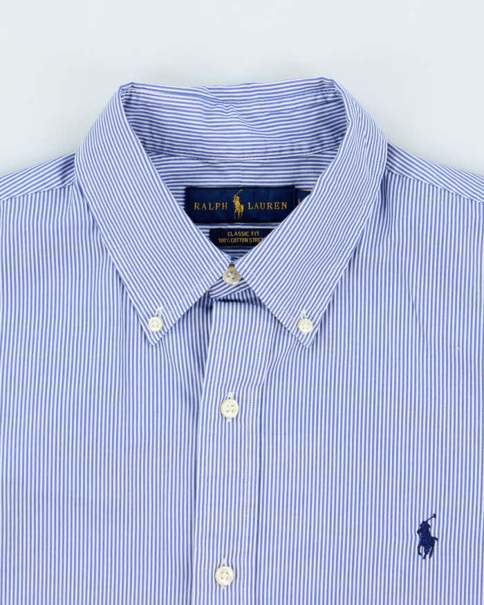 Vintage Polo Ralph Lauren Striped Classic Fit Long Sleeve Shirt - L