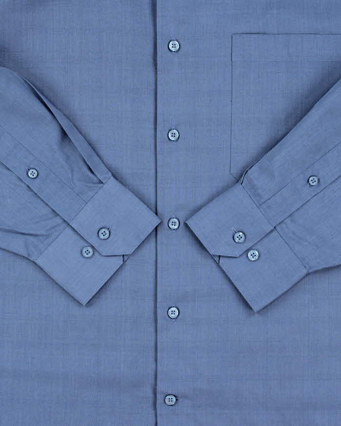 Vintage 1990s Monsieur By Givenchy Subtle Checked Long Sleeve Shirt - L