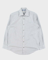 Vintage 1990s Guy Laroche Striped Modern Fit Long Sleeve Shirt - M