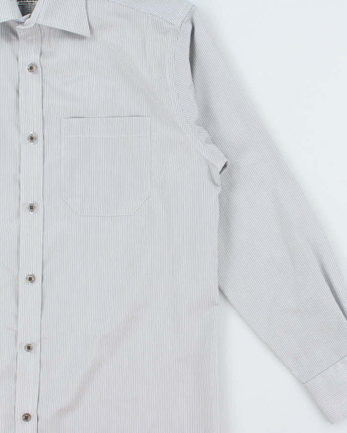 Vintage 1990s Guy Laroche Striped Modern Fit Long Sleeve Shirt - M