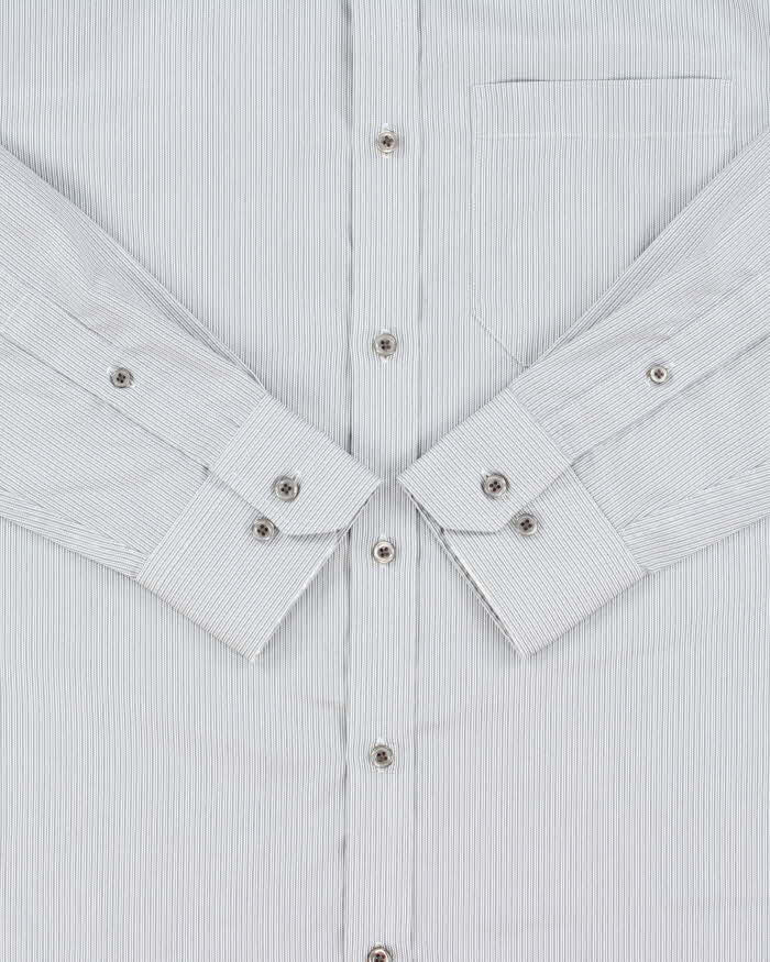 Vintage 1990s Guy Laroche Striped Modern Fit Long Sleeve Shirt - M