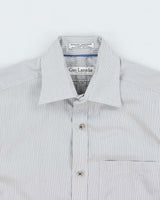 Vintage 1990s Guy Laroche Striped Modern Fit Long Sleeve Shirt - M