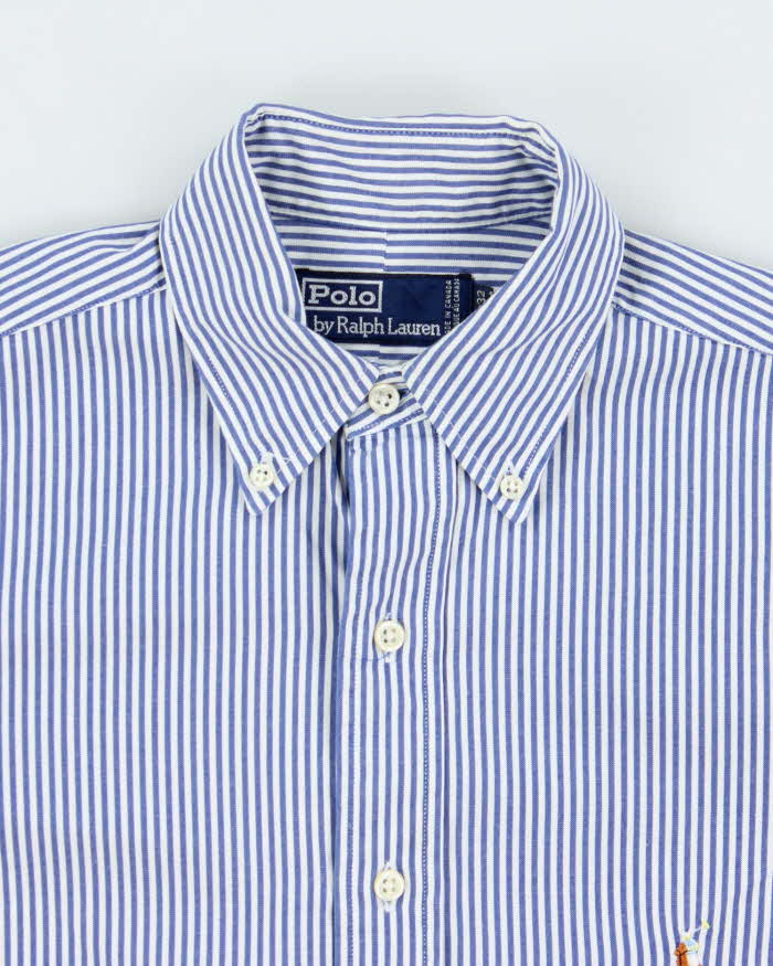 Vintage Early 1990s Polo Ralph Lauren Striped Long Sleeve Shirt - S