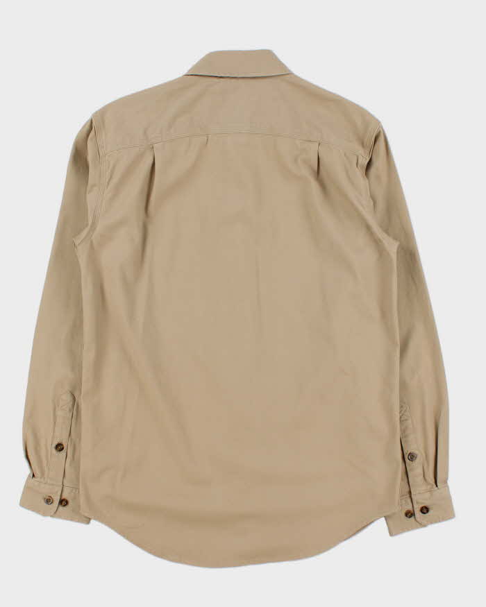 Vintage Carhartt Camel Relaxed Fit Long Sleeve Workwear Shirt - S