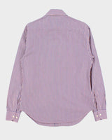 Vintage 1990s Emporio Armani Striped Long Sleeve Shirt - M