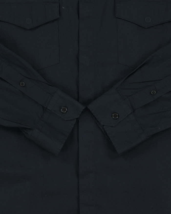 Vintage Y2K 00s Guess Smart Slim Fit Epaulette Long Sleeve Shirt - L