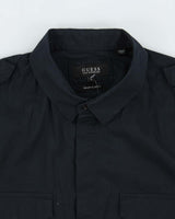 Vintage Y2K 00s Guess Smart Slim Fit Epaulette Long Sleeve Shirt - L