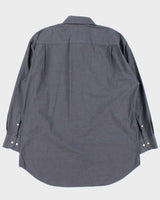 Vintage 1990s Guy Laroche Chambray Long Sleeve Shirt - L