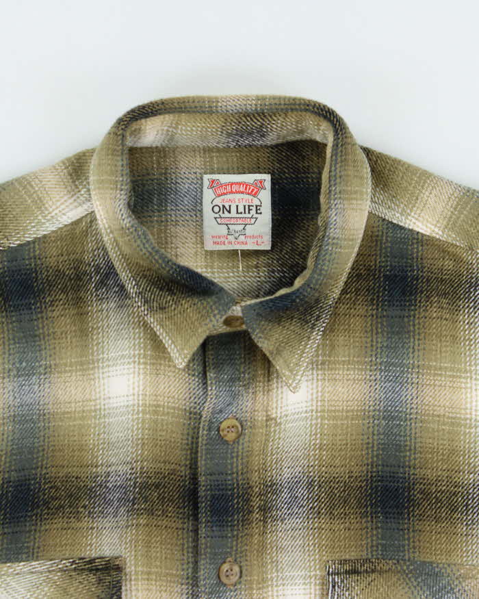 Vintage 90s On Life Flannel Shirt - L
