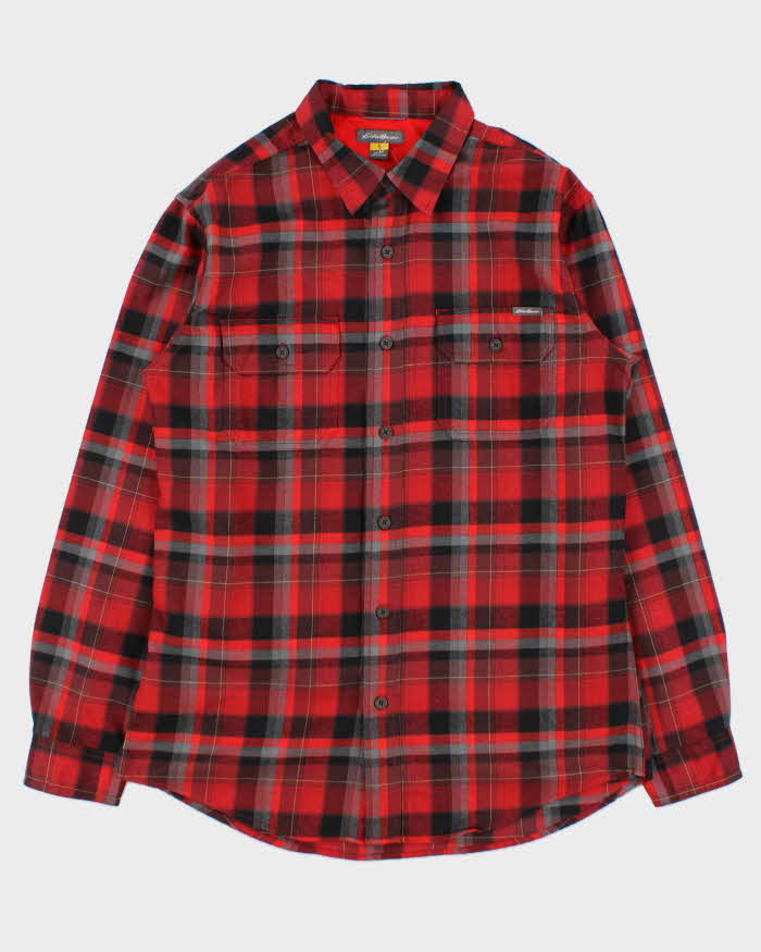 Vintage Eddie Bauer Plaid Flannel Long Sleeve Shirt - M