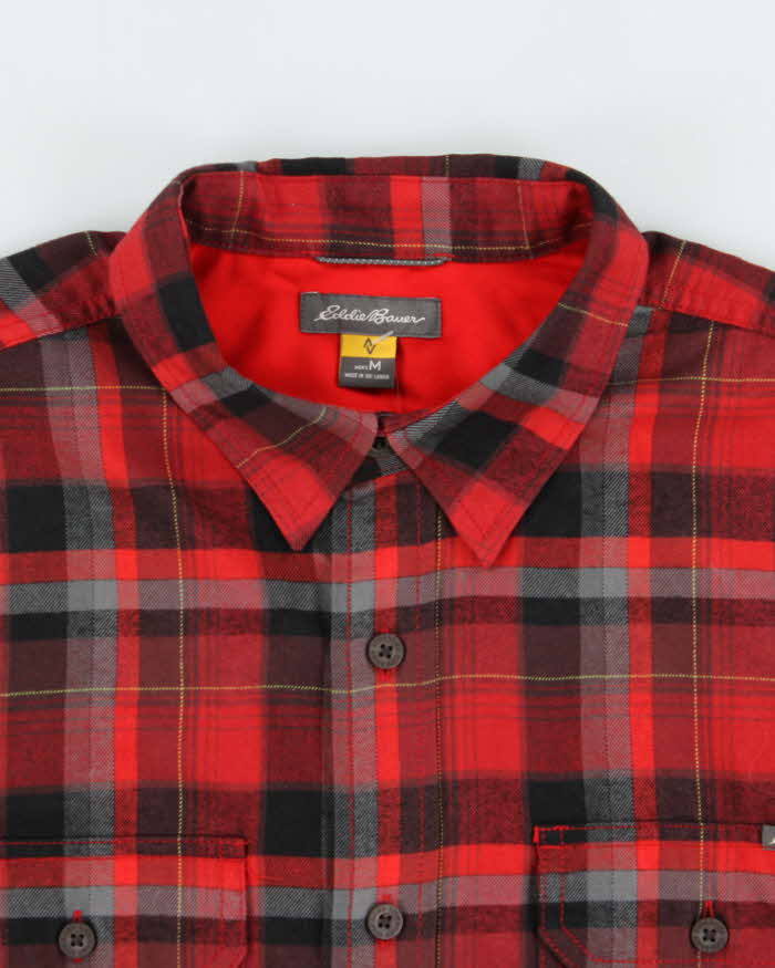 Vintage Eddie Bauer Plaid Flannel Long Sleeve Shirt - M