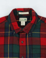 Vintage L.L.Bean Tartan Flannel Traditional Fit Long Sleeve Shirt - M