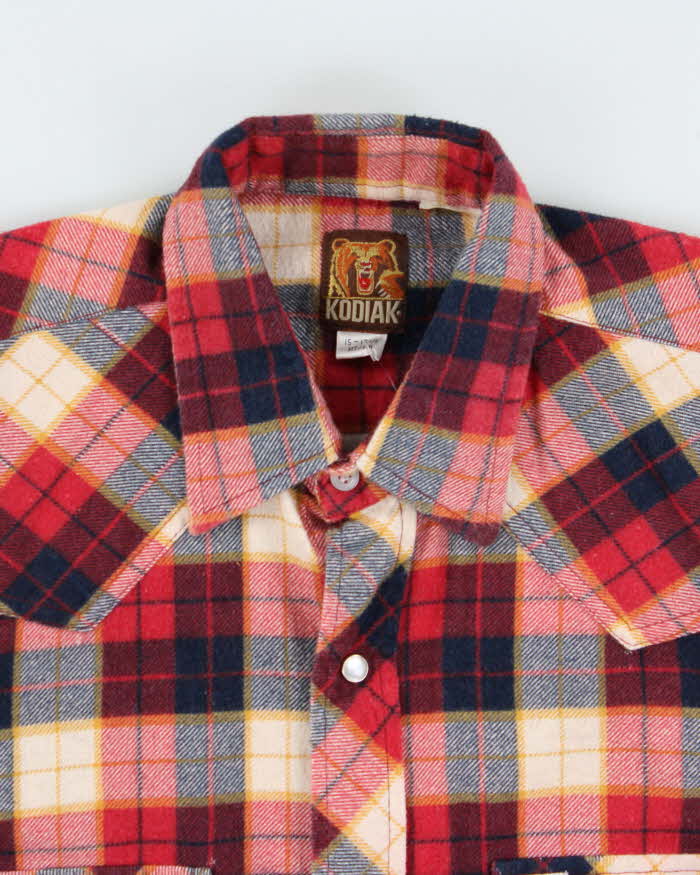 Vintage 90s Kodiak Western Flannel Shirt - M