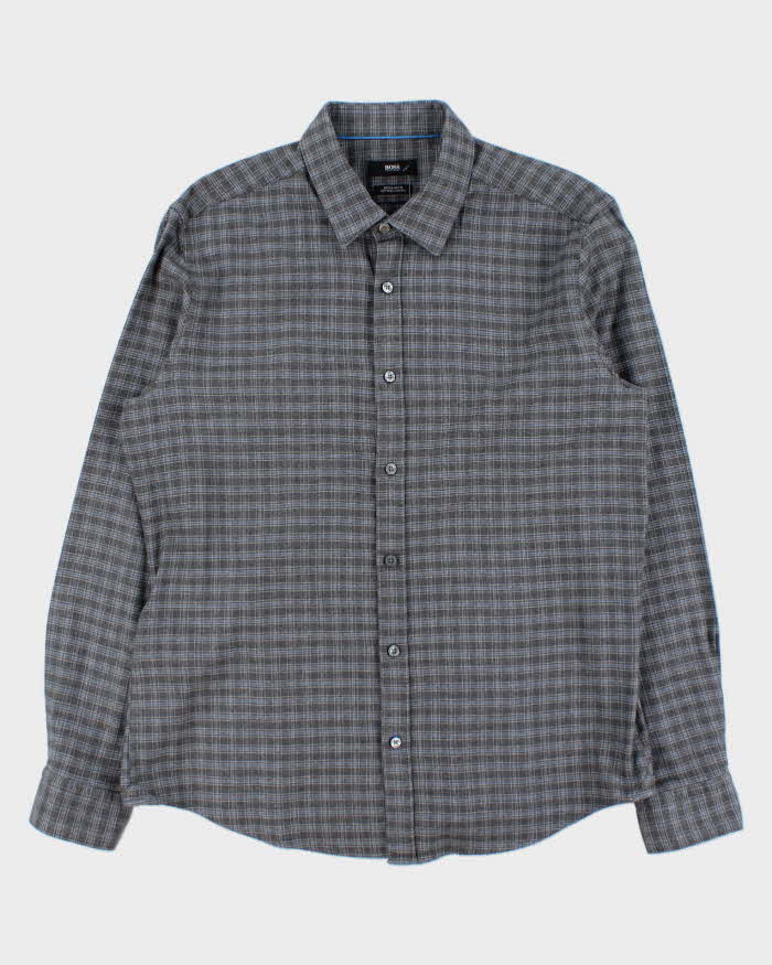 Vintage Hugo Boss Flannel Shirt - L