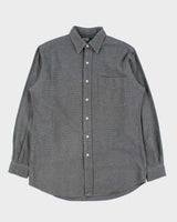Vintage Ralph Lauren Oversized Plain Flannel Shirt - S