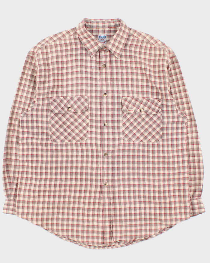 Vintage 90s Diesel Industry Check Shirt - XL