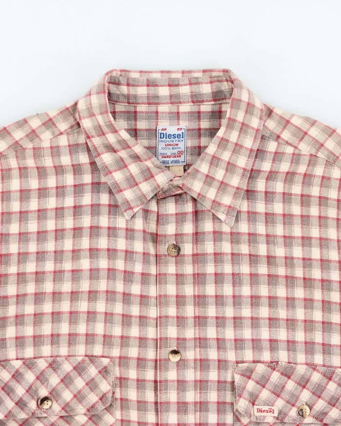 Vintage 90s Diesel Industry Check Shirt - XL