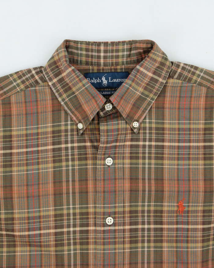 Vintage Ralph Lauren Check Long Sleeve Shirt - M