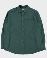 Vintage L.L. Bean Dogtooth Flannel Shirt - L