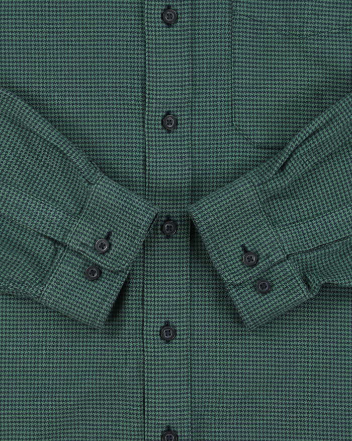 Vintage L.L. Bean Dogtooth Flannel Shirt - L