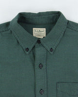 Vintage L.L. Bean Dogtooth Flannel Shirt - L