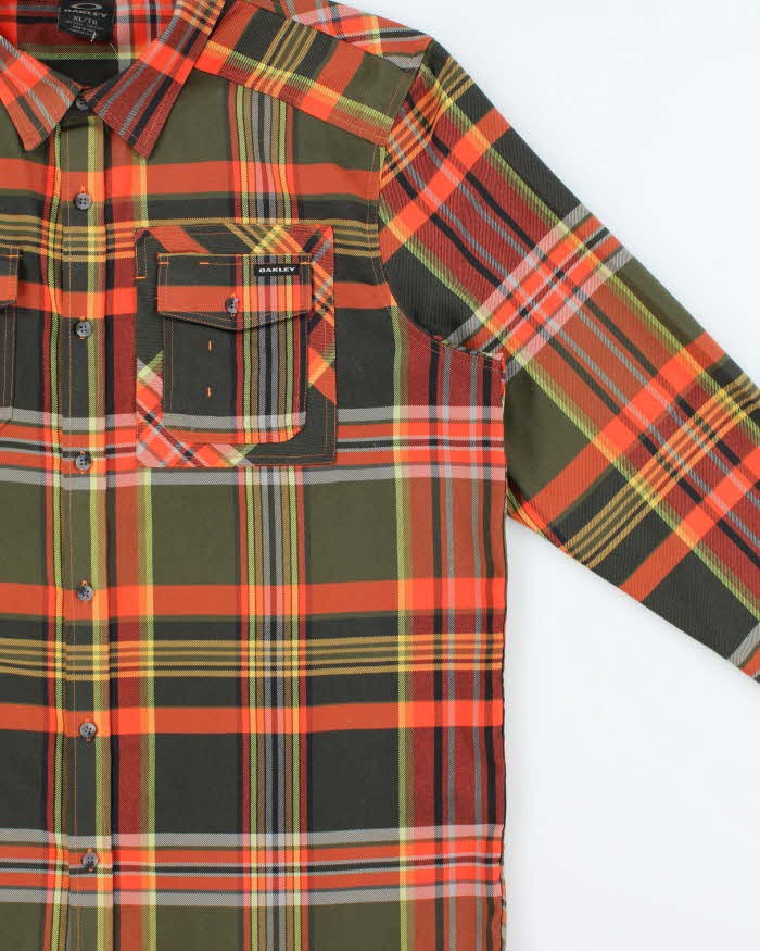 Vintage 00s Oakley Lightweight Flannel Shirt - XL