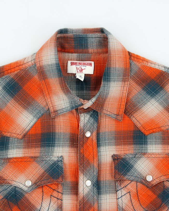 Vintage Y2k 00s True Religion Western Style Flannel Shirt - S