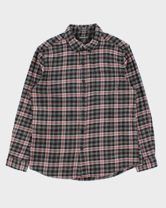 Vintage Eddie Bauer Plaid Flannel Long Sleeve Shirt - M