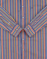 Vintage 00s Paul &amp; Shark Striped Long Sleeve Shirt - L