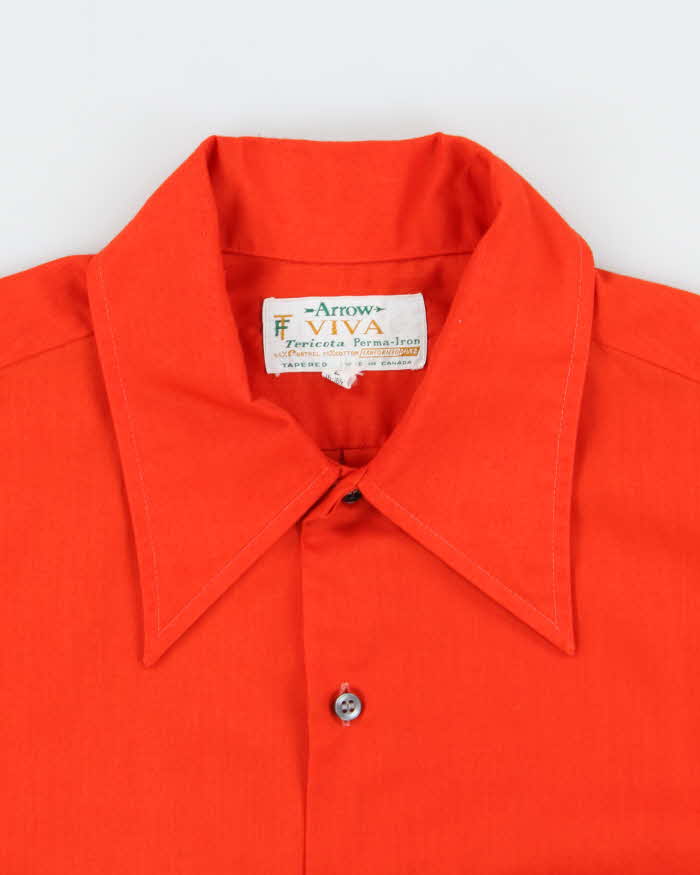 Vintage 1970s Arrow Viva Tericota Long Sleeve Shirt - L