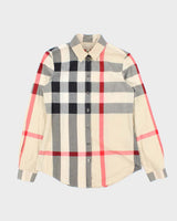 Vintage Y2K 00s Burberry Brit Big Novacheck Long Sleeve Shirt - XS