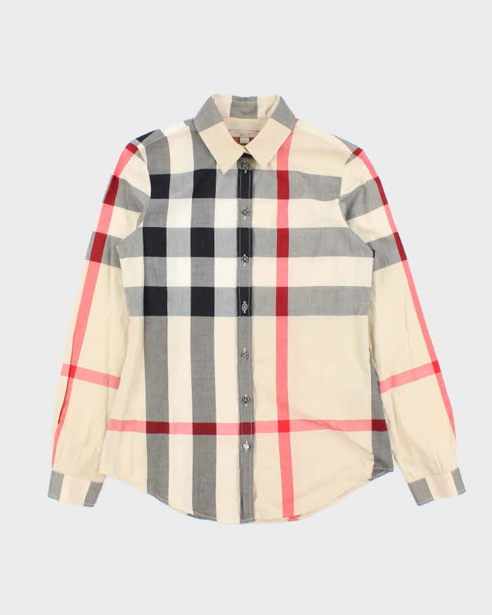 Vintage Y2K 00s Burberry Brit Big Novacheck Long Sleeve Shirt - XS