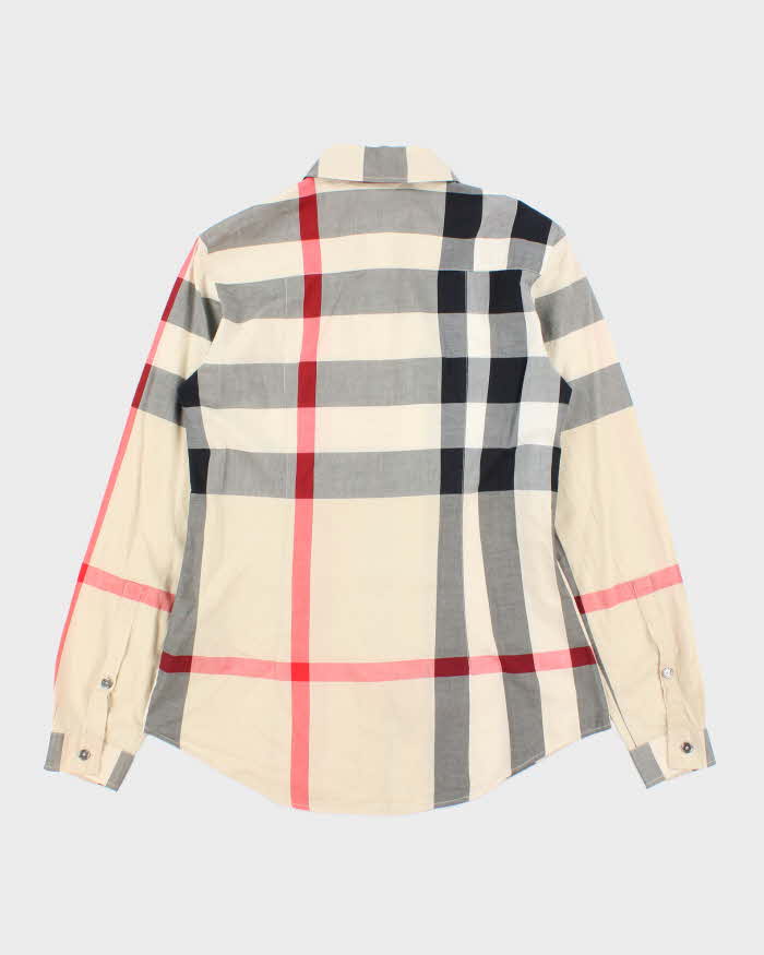 Vintage Y2K 00s Burberry Brit Big Novacheck Long Sleeve Shirt - XS