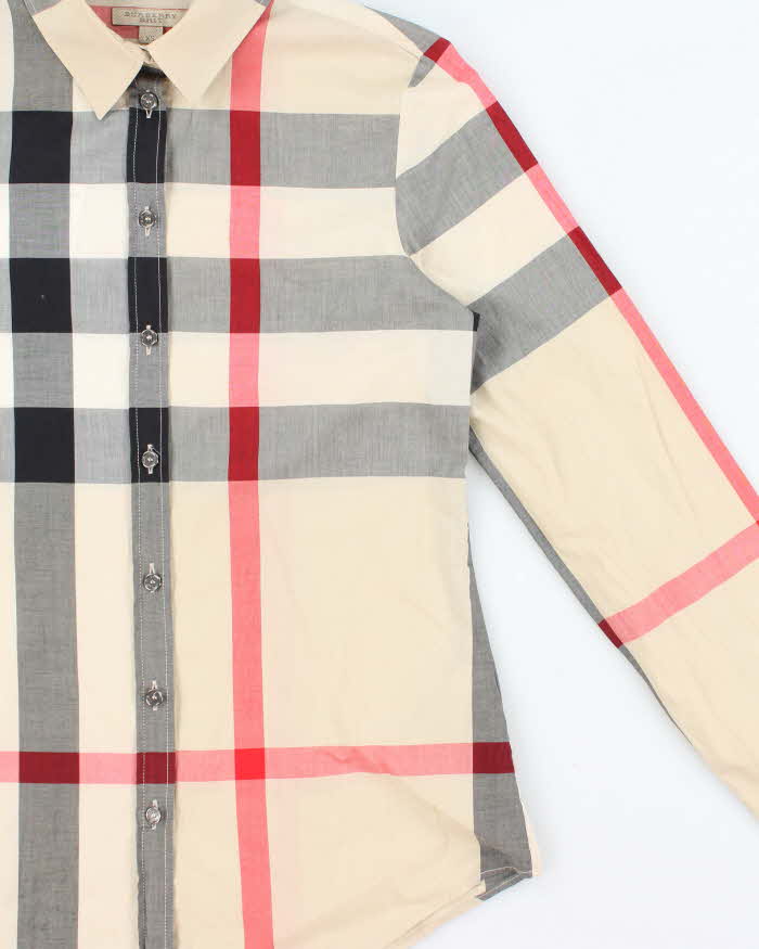 Vintage Y2K 00s Burberry Brit Big Novacheck Long Sleeve Shirt - XS