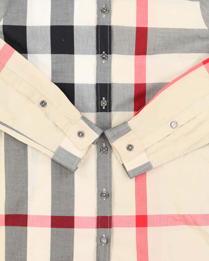 Vintage Y2K 00s Burberry Brit Big Novacheck Long Sleeve Shirt - XS